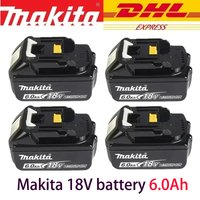 Warranty included 6.0Ah Makita 18V battery,rechargeable battery BL1860B,Free shipping for BL1850B LXT400 for Makita power tools