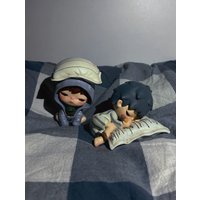 POP MART Hirono Mime Series Anime Figure - Mystery Box Cute Blind Guess Bag - Desktop Ornament Collectible Doll Gift for Fans