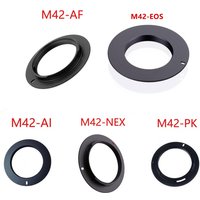 For M42-EOS M42-AI M42-AF M42-PK M42-NEX Aluminum M42 Screw Mount Lens Adapter For Canon Nikon Sony pentax camera lens