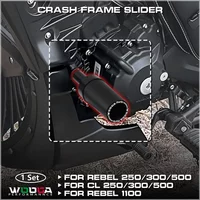 #Frame Slider For Honda Rebel 250 300 500 CL500 CMX250 CMX500 Crash Pad Protector Falling Protection Engine Graud Rebel250 CL250