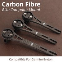 Carbon Fiber Computer Mount Holder Bicycle Bracket Stopwatch Speedometer Road Bike Compatible For Garmin Bryton