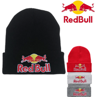AliExpress Embroidered Red Bull Knitted hat Beanie Winter Hat Unisex Warm Cap for Men And Women Red Bull Unclimbed Urine Hat