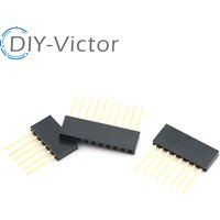10pcs 1X6/8/10/15 Pin 2.54MM Stackable Long Legs 10MM Femal Header Socket PCB Connector 6P 8P 10P For Arduino Shield
