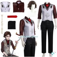 Viktor Arcane Cosplay Costume Anime LOL Shirt Vest Pants Wig Victor Outfits Mens Suit Halloween Carnival Party Disguise Clothes