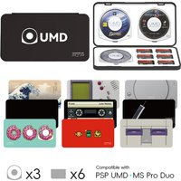 UMD Game Card Case for PSP 1000/2000/3000 & Vita, SD/M2/MS Pro Duo Holder, Retro Design