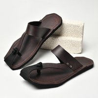 New Plus Size Men'S Sandals Breathable And Minimalist Comfortable And Lightweight. Self Created Handmade Microfiber Leather