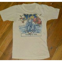 1978 YES Vintage Rock Band Concert Tour T-Shirt E825