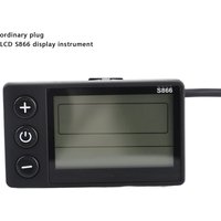 S866 Electric Bicycle LCD Display Meter 24V 36V 48V Electric Scooter Control Panel with SM Plug