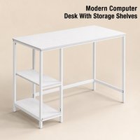 L-förmiger Computertisch mit Stauraum und verstellbarer Neigung, ideal für kleine Räume, modern, 140x140x74 cm, schwarz