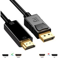 DP DisplayPort To HDMI Cable DisplayPort Male To Male HD Compatible Video Audio Cable For Computer Laptop TV Projector Monitor