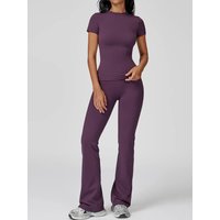 AliExpress Women Yoga Set 2PCS Workout Set Sportswear Gym Clothing Fitness Long Sleeve High Waist Leggings Cycling Shorts Sports Suits