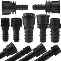 1/2 3/4 Male Female Thread Garden Pipe Connector to16mm 20mm 25mm PE Hose Adapter Barb Tee Elbow Drip Irrigation Watering System