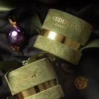 10Pcs New Velvet Wedding Fabric Gift Box Simple Forest Empty Candy Box Packaging Party Favor Supplies