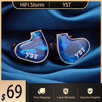 YST03 JIAO Earphone 1DD+2BA In Ear Monitor IEMs For Hifi Music Earbuds With 0.78mm 2Pin Headphone Cable 3.5mm Headset Plug