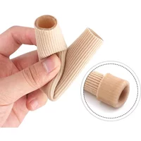 15cm Silicone Tube Toe Gel Protector Cover Finger&Toe's Fabric Gel Bandage Corns Blisters Calluse Pain Relief Soft Pads Insoles