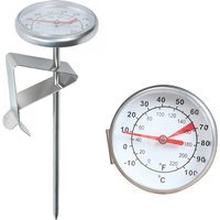 0℃ to100℃ Dial Thermometer for Coffee Pot Milk Frothing Jug Professional Cafe KitchenTemperature Measuring Tools