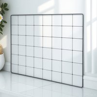 Photo Display Stand DIY Iron Grid Wall Panel Picture Frame Hanging Decor for Classroom Bookstore Cafeteria Space