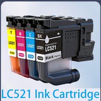 LC521 Ink Cartridge LC521 521 For Brother Cartridge Compatible For Brother DCP-J1260W J1310DW J1313DW J1360DW J1460DW Printer