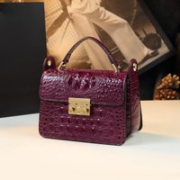 Luxury Designer Brand New High Quality Alligator Leather Shoulder Crossbody Bag Women's Handbag Square Сумка Женская Hot Sale