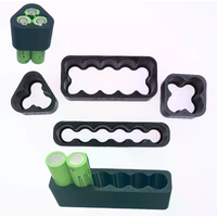 1/4Pcs 21700 Lithium Battery Spot Welding Fixture - Special Manual Welding Fixed Bracket Mold for Battery Assembly