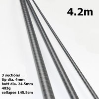 SC420 SC420-3B SC280 XH 36T Full X Wrapped 4.2m SurfCasting Blank Fishing Rod Blanks Safe Load 7000g Carbonfiber Bait 100-250g