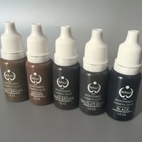 5 Colors Tattoo Ink Set Permanent Makeup Eyebrow Ink Lips Eye Line Tattoo Color Microblading Pigment for Body Beauty Tattoo Art