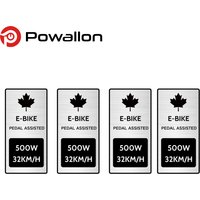 Ebike Conversion Kit Compatible Labels, 500W 32KM/H Mod Kit Stickers for Electric Bike,Bafang Motor Label
