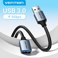 Vention USB-Kabel USB 3.0-Verlängerungskabel Stecker auf Buchse 3.0 2.0 USB-Verlängerungskabel für PS4 Xbox Smart TV PC USB-Verlängerungskabel