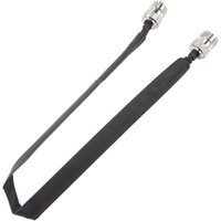 A01E-Door/Window Pass Through Flat RF Coaxial Cable SO239 UHF Female To UHF Female 50 Ohm RF Coax Pigtail Extension Cord