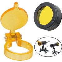 16/18/20mm Dental LED Headlight Yellow Filter - Anti-Glare Lens for Surgical Loupes & Dental Lamp Accessories