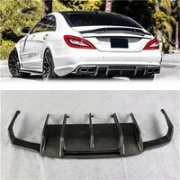 Rear Bumper Diffuser for Mercedes-Benz W218 CLS350 320 CLS63 model Carbon Fiber Bumper Diffuser Lip Spoiler Protector