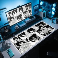 Comic Chainsaw Man XXL Mouse Pad Anime reze Gamer Makima Gaming Accessories 400x900mm Large Keyboard Desk Mat Computer Keyboard