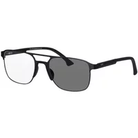 SHINU Multifokale progressive photochrome graue Sonnenbrille für Herren, Nah- und Fern-Doppelbrückenrahmen, Geschenk für Mann für Ehemann