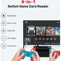 G1002D Portable Game Card Reader for Nintendo Switch OLED Lift USB Charging NS Switch Dock Station Accessories Gaming Switcher