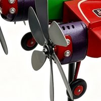 Garden Wind Spinner Dynamic Airplane Shape Weathervane 3D Airplane Wind Wheel For Lawn Garden Walkway Terrace Corridor Courtyard