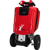 350 W 48 V vormontiertes elektrisches Dreirad für Reisen, leicht, für Damen, weiß/rot, zusammenklappbarer dreirädriger Elektroroller für Erwachsene