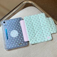 Korean Ins Full Screen Star Y2K Blue Cover For iPad Pro 13 11th M5 M4 12.9 A16 10 8 7 9th 10th Air 11 M2 M3 Mini Tablet Case