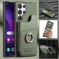 Back Case For Samsung Galaxy S26 Ultra 5G RFID Leather Wallet Funda For Samsung S26 Plus Case Phone S26 Pro S 26 Edge Cover