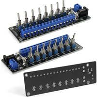 Evemodel 3V-24V DC Power Distribution Module Connector 8 Channels with Individual Toggle Switch PCB019