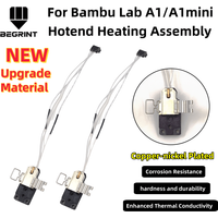 Upgrade Hotend Heating Assembly For Bambu Lab A1/A1mini Nickel Plated Copper Nozzle Mounting Components for Bambu Lab A1mini
