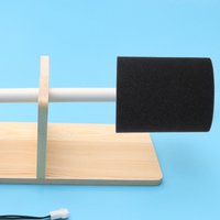 4Pcs Black Rotating Foam PVC Stick Elastic Cup Turner Insert Smooth Tumbler Spinner for Home Office School Tumbler Making