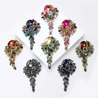 Vintage Baroque Luxury Fringe Flower Brooch Pin Jewelry Accessories for Men Women Wedding Party Gift