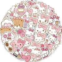 AliExpress keeppley 50PCS Kawaii Hello Kitty Stickers Pink Style Cartoon Graffiti Sanrio Meme Sticker Laptop Phone Guitar Car Bike Decals Toy