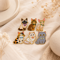 Cute Cat Brooch Cartoon Enamel Pins Badges for Backpacks Women's Lapel Pin Animal Collection Gifts Cosplay Accessories image 4