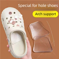 1 Pair of Silicone Arch Support Half Insoles, Suitable for Summer Sandals, Crocs, and High Heels