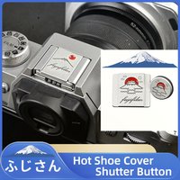 Metal Camera Hot Shoe Cover Shutter Button Cap For Fuji XS20 XT50 XM5 XT30 XT5 Nikon Z30 ZFC Z50 Canon R50 R10 Sony Accessories