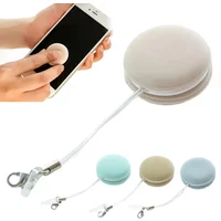 2PCS Macaron Phone Screen Cleaner Lens Cleaning Cloth with Hanging Loop