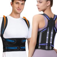 Adjustable Back Brace Posture Corrector for Women and Men, Shoulder Straightener for Full Back Support, Upper and Lower Back