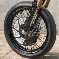 Front Disc Brake Protector Cover for Ultra Bee Super Electric Dirt Bike Plastic Hybrid Honeycomb Cooling Design Plastic Cover