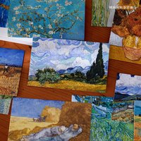 Chaoyu 30 Van Gogh Oil Painting Postcards, High-End Vintage Artistic Wall Decoration Cards, Ins Birthday Gift